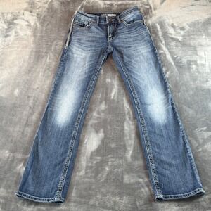 BKE Men's Jeans Aiden Bootleg Bootcut Size 27 R Medium Wash